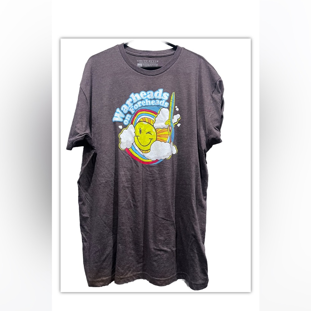 Grunt Style T Shirt Men 2XL Heather Brown Warheads on Foreheads‎ Club Graphic
